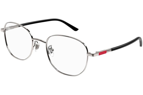 Okulary korekcyjne Gucci GG1352O 001 Nieregularny Srebrne