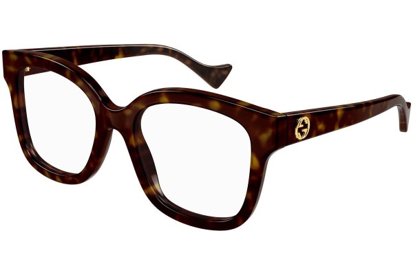Okulary korekcyjne Gucci GG1258O 005 Kwadratowe Havana