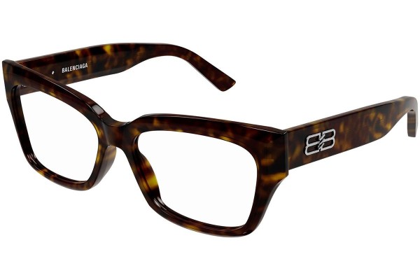 Okulary korekcyjne Balenciaga BB0274O 002 Kwadratowe Havana