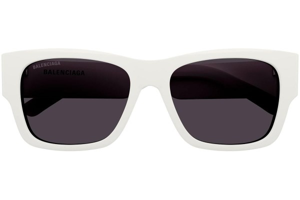 Okulary przeciwsłoneczne Balenciaga BB0262SA 003 Prostokątne Białe