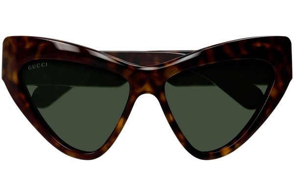 Okulary przeciwsłoneczne Gucci GG1294S 004 Kocie oczy Havana