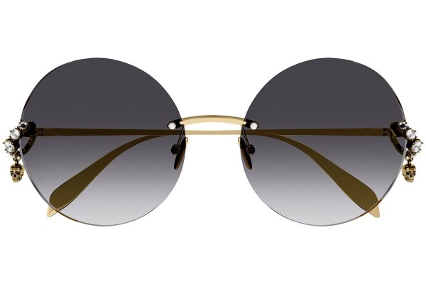 Okulary przeciwsłoneczne Alexander McQueen AM0418S 001 Okrągłe Złote