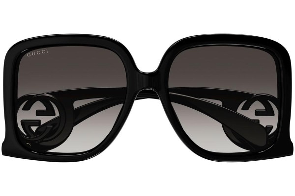 Okulary przeciwsłoneczne Gucci GG1326S 001 Kwadratowe Czarne