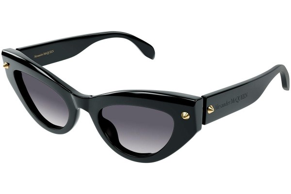 Okulary przeciwsłoneczne Alexander McQueen AM0407S 001 Kocie oczy Czarne