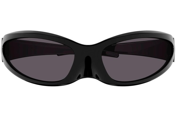 Okulary przeciwsłoneczne Balenciaga BB0251S 001 Nieregularny Czarne