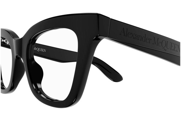 Glasses Alexander McQueen AM0394O 001 Kwadratowe Czarne