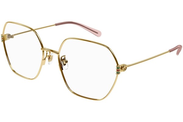 Okulary korekcyjne Gucci GG1285O 001 Nieregularny Złote