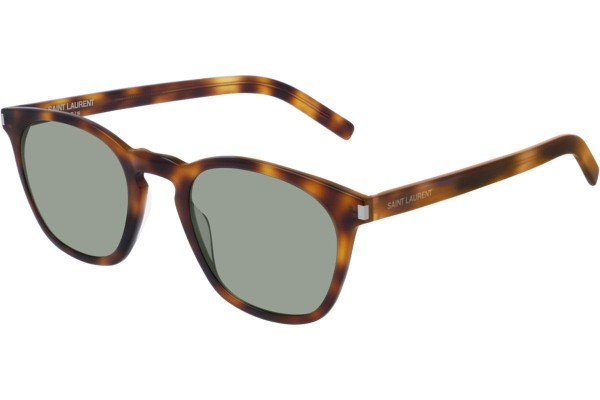 Okulary przeciwsłoneczne Saint Laurent SL28 SLIM 002 Kwadratowe Havana