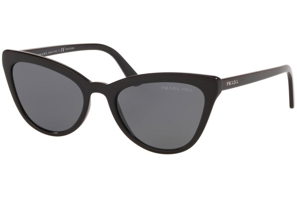 Okulary przeciwsłoneczne Prada PR01VS 1AB5Z1 Polarized Kocie oczy Czarne
