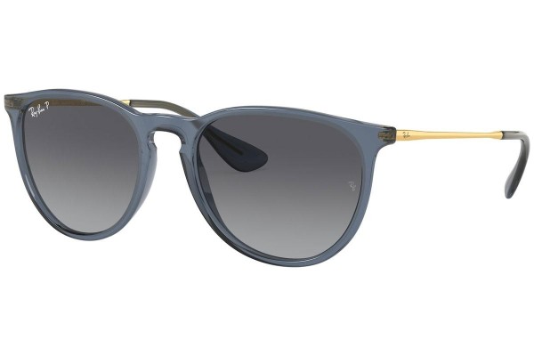 Okulary przeciwsłoneczne Ray-Ban Erika RB4171 6592T3 Polarized Okrągłe Niebieskie