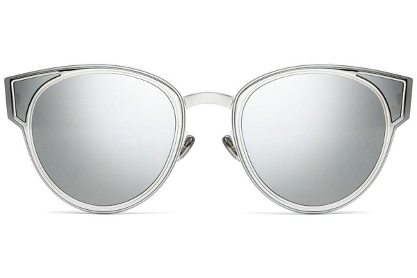 Okulary przeciwsłoneczne Dior Sculpt 010/DC Polarized Okrągłe Srebrne