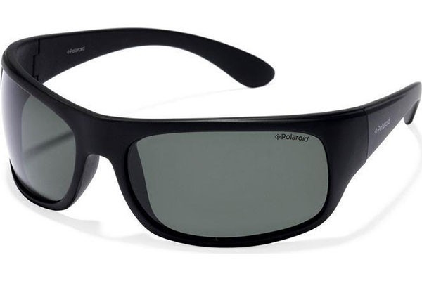 Okulary przeciwsłoneczne Polaroid Sport 07886 9CA/RC Polarized Prostokątne Czarne