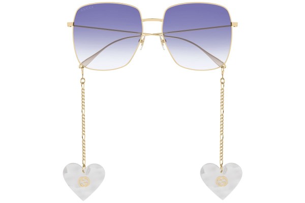 Okulary przeciwsłoneczne Gucci GG1031S 004 Kwadratowe Złote