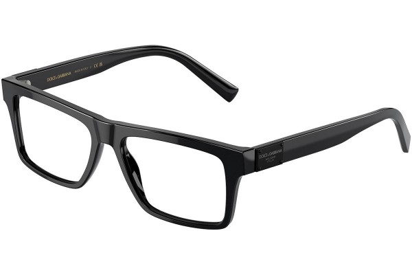 Okulary korekcyjne Dolce & Gabbana DG3368 501 Prostokątne Czarne