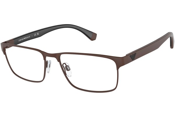 Okulary korekcyjne Emporio Armani EA1105 3020 Prostokątne Brązowe