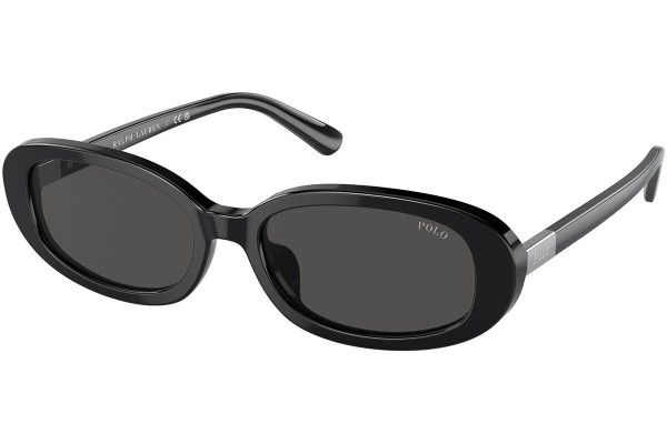 Okulary przeciwsłoneczne Polo Ralph Lauren PH4198U 500187 Owalne Czarne