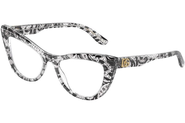 Okulary korekcyjne Dolce & Gabbana DG3354 3152 Kocie oczy Wielokolorowe