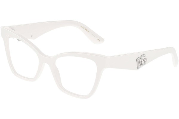 Okulary korekcyjne Dolce & Gabbana DG3369 3312 Kocie oczy Białe