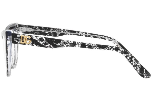 Okulary korekcyjne Dolce & Gabbana DG3354 3152 Kocie oczy Wielokolorowe