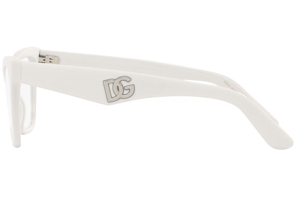 Okulary korekcyjne Dolce & Gabbana DG3369 3312 Kocie oczy Białe