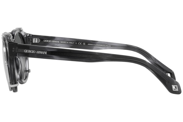 Okulary korekcyjne Giorgio Armani AR8190U 59861W Okrągłe Niebieskie