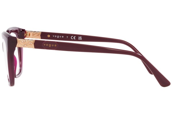 Okulary korekcyjne Vogue Eyewear VO5477B 2989 Prostokątne Czerwone