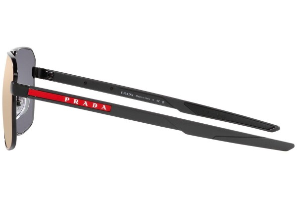 Okulary przeciwsłoneczne Prada Linea Rossa PS55WS 1BO10A Pilotki (Aviator) Czarne