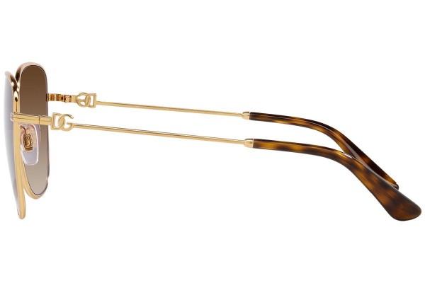 Okulary przeciwsłoneczne Dolce & Gabbana DG2293 02/13 Nieregularny Złote