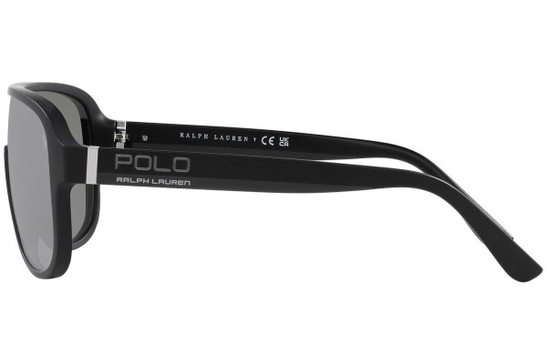 Okulary przeciwsłoneczne Polo Ralph Lauren PH4196U 53896G Pojedyncze | Shield Czarne