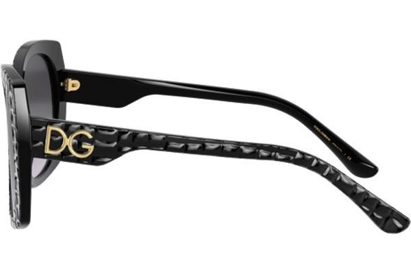 Okulary przeciwsłoneczne Dolce & Gabbana Timeless Collection DG4385 32888G Kwadratowe Czarne