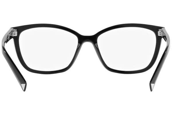 Glasses Prada PR15ZV 1AB1O1 Prostokątne Czarne