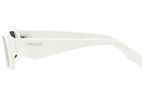 Okulary przeciwsłoneczne Prada PR27ZS 17K08Z Prostokątne Białe