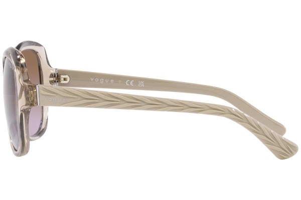 Okulary przeciwsłoneczne Vogue Eyewear VO2871S 299068 Oversize Brązowe