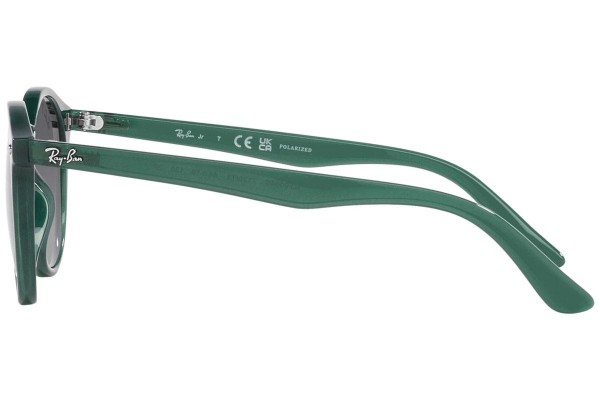 Okulary przeciwsłoneczne Ray-Ban Junior RJ9064S 7130T3 Polarized Okrągłe Zielone