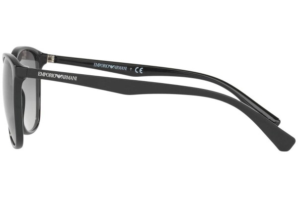 Okulary przeciwsłoneczne Emporio Armani EA4073 501711 Oversize Czarne