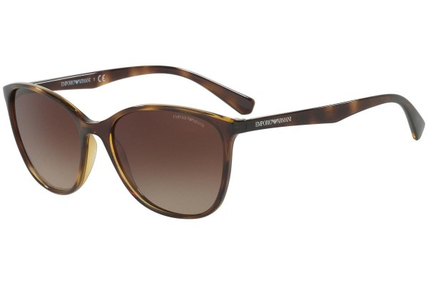 Okulary przeciwsłoneczne Emporio Armani EA4073 502613 Oversize Havana