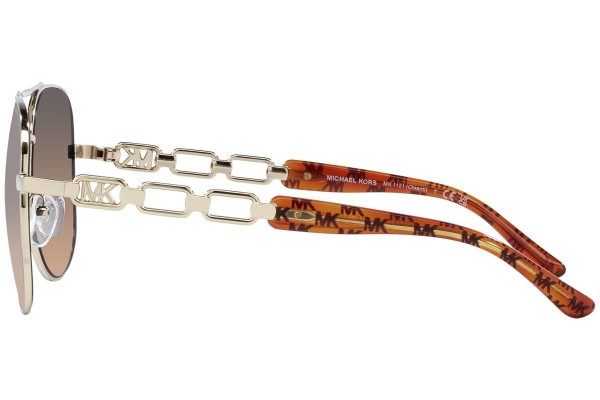 Okulary przeciwsłoneczne Michael Kors Chianti MK1121 1014K0 Pilotki (Aviator) Złote