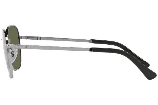 Okulary przeciwsłoneczne Persol PO1009S 513/58 Polarized Prostokątne Srebrne
