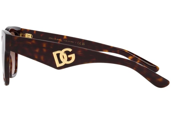 Okulary przeciwsłoneczne Dolce & Gabbana DG4437 502/13 Kocie oczy Havana