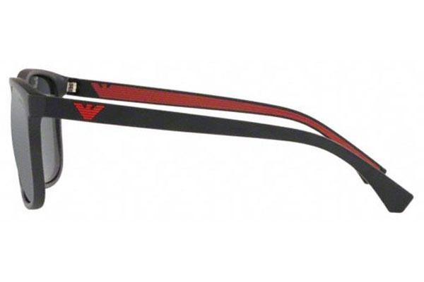 Okulary przeciwsłoneczne Emporio Armani EA4129 50016G Kwadratowe Czarne