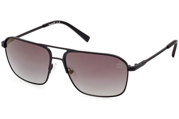 Слънчеви очила Timberland TB9316 02D Polarized Правоъгълни Черна