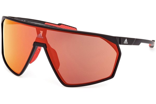 Okulary przeciwsłoneczne Adidas Sport SP0073 02L Pojedyncze | Shield Czarne