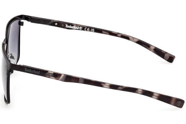 Okulary przeciwsłoneczne Timberland TB9314 02D Polarized Kwadratowe Czarne