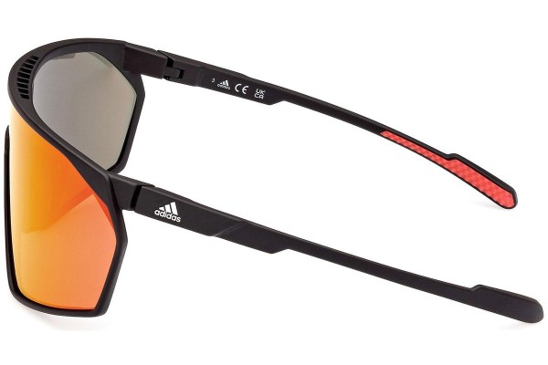 Okulary przeciwsłoneczne Adidas Sport SP0073 02L Pojedyncze | Shield Czarne
