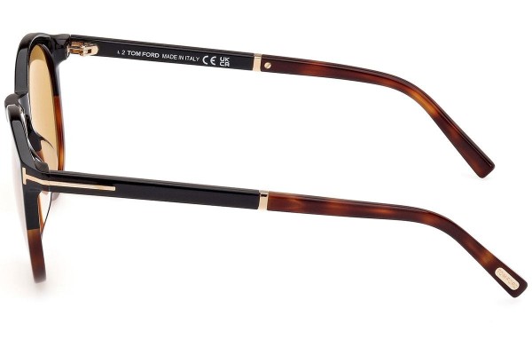 Okulary przeciwsłoneczne Tom Ford FT1021 56E Okrągłe Havana