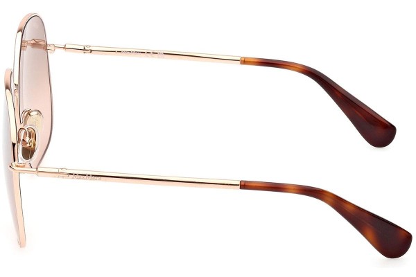 Okulary przeciwsłoneczne Max Mara MM0061 33G Okrągłe Złote