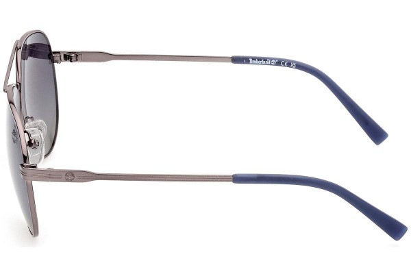 Okulary przeciwsłoneczne Timberland TB9317 12D Polarized Pilotki (Aviator) Szare