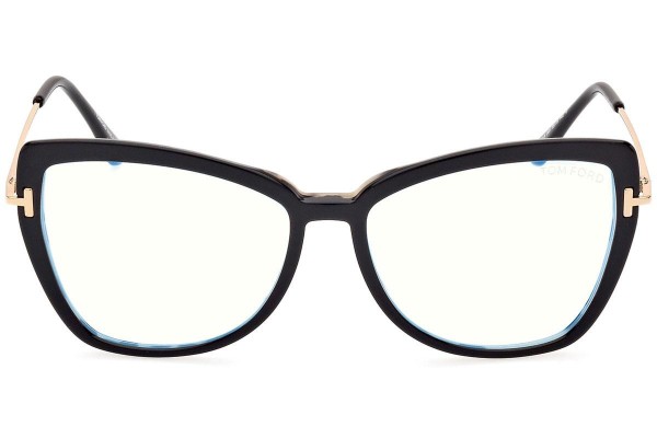 Okulary korekcyjne Tom Ford FT5882-B 005 Kocie oczy Czarne