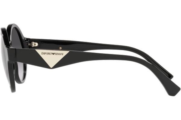 Okulary przeciwsłoneczne Emporio Armani EA4153 50178G Okrągłe Czarne