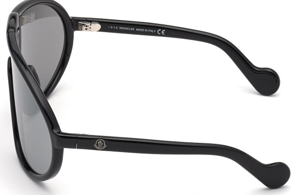 Okulary przeciwsłoneczne Moncler ML0184 01C Pojedyncze | Shield Czarne